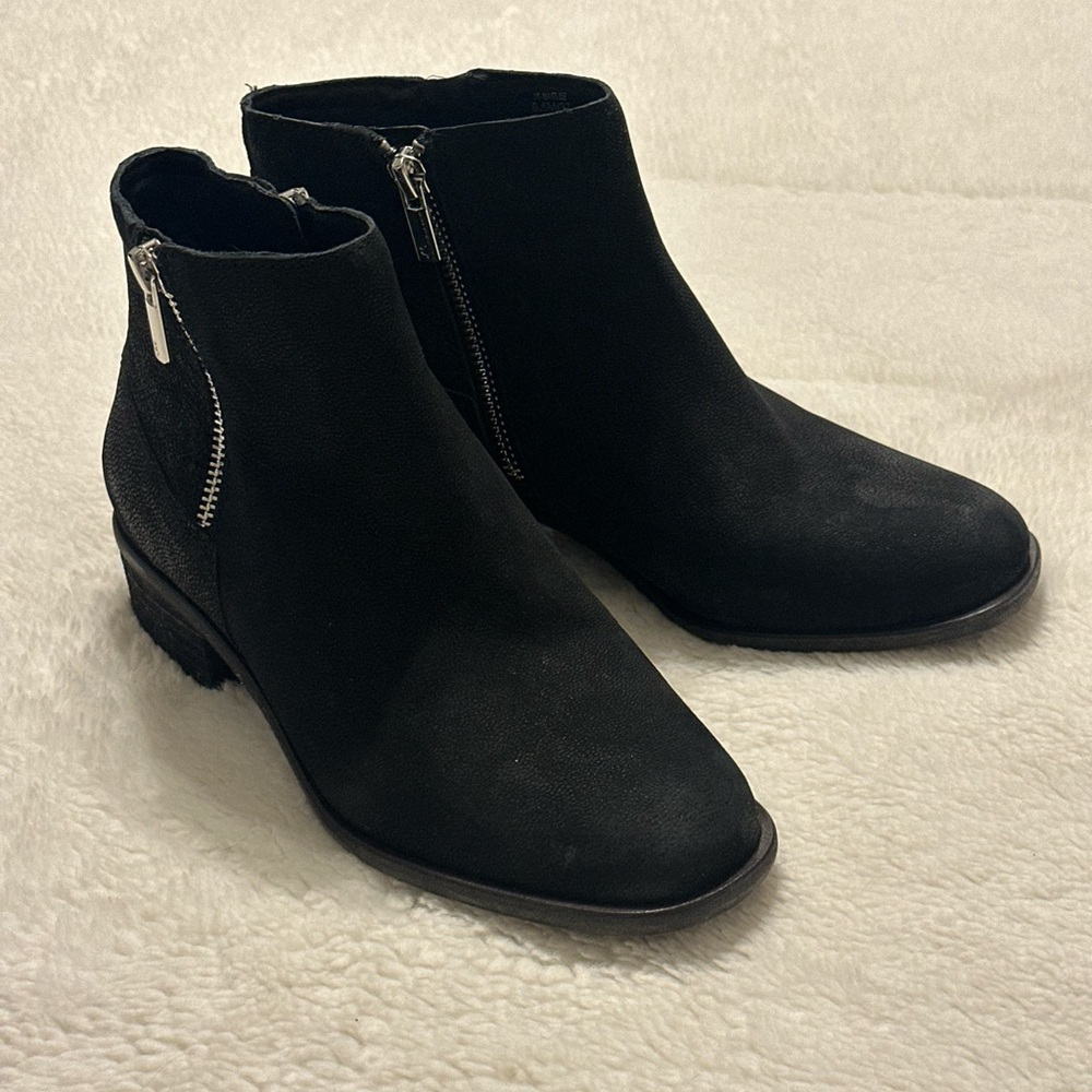 Lucky Brand Black Suede Booties